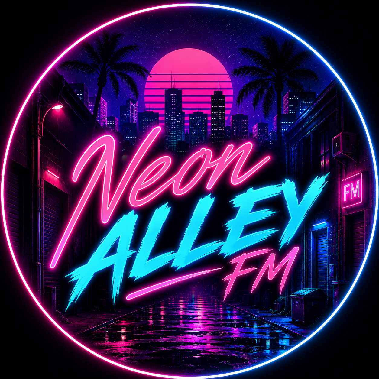 Neon Alley FM — ReactivVibeAI artist
